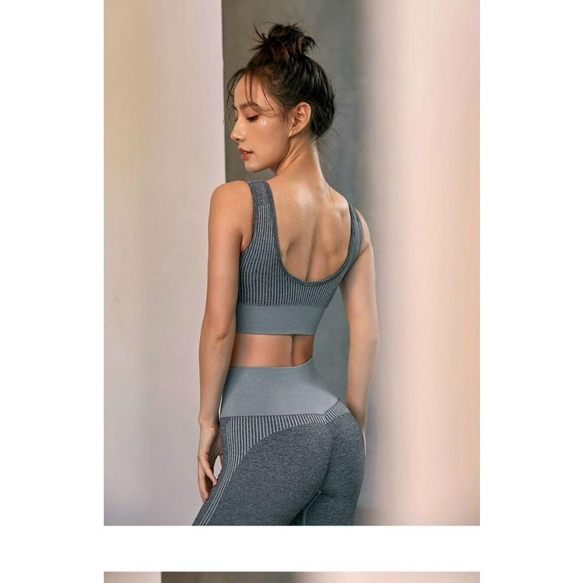 Set Đồ Tập Gym Yoga Aerobic Zunba Fitness Dệt Kim