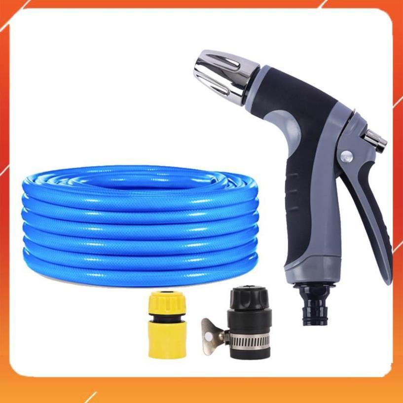 Bộ dây và vòi xịt tăng áp rửa xe tưới cây 206817