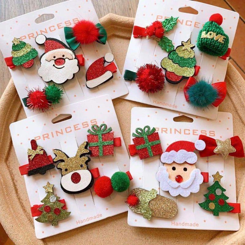 Set kẹp tóc noel