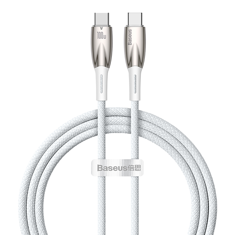 Cáp Sạc Baseus Glimmer Series Fast Charging Data Cable Type-C to Type-C 100W (Hàng chính hãng