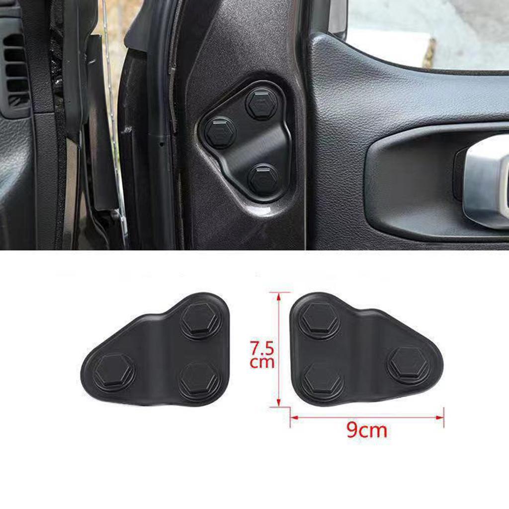 2xCar Door Lock Screw Protector Cover Caps For Jeep Wrangler JL 2018-2020