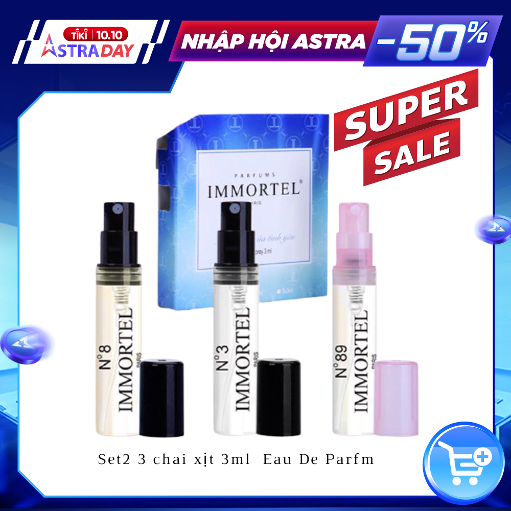 Hộp Set 2 - 3 chai xịt 3ml : ( No8, No3, No89 )