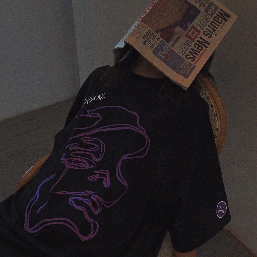 Áo Thun Nam Nữ Form Rộng Sad.Boiz LOGO Cotton Unisex 2 Màu Ulzzang