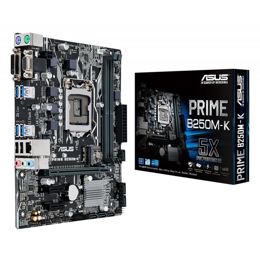 Bo Mạch Chủ Mainboard ASUS PRIME B250M-K (SK1151)  - Hàng Chính Hãng