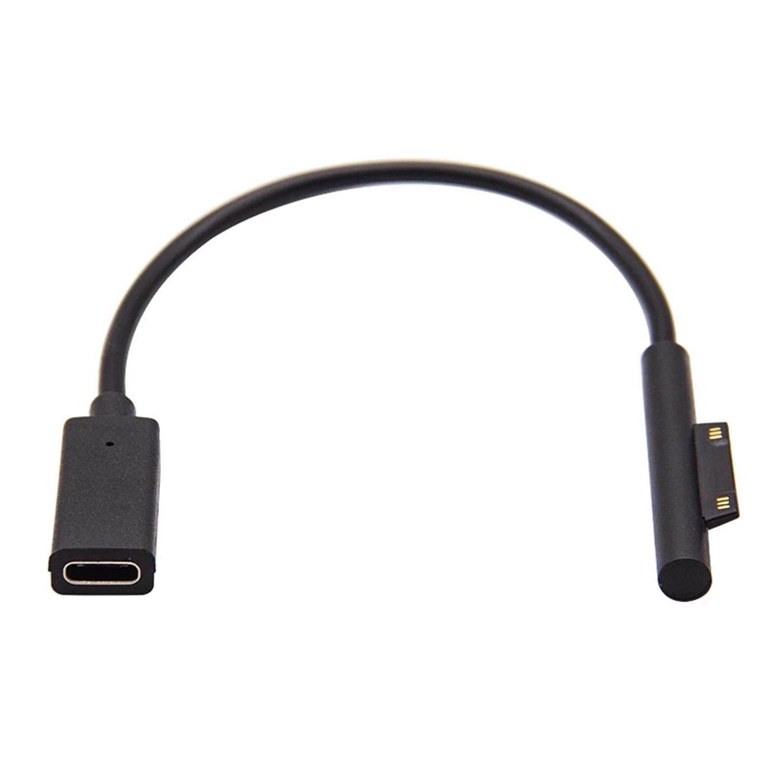 PC Type C Female Interface Wire Connector Cord 15V for Surface 3 5