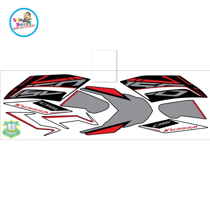 Tem rời winner X đỏ trắng đen