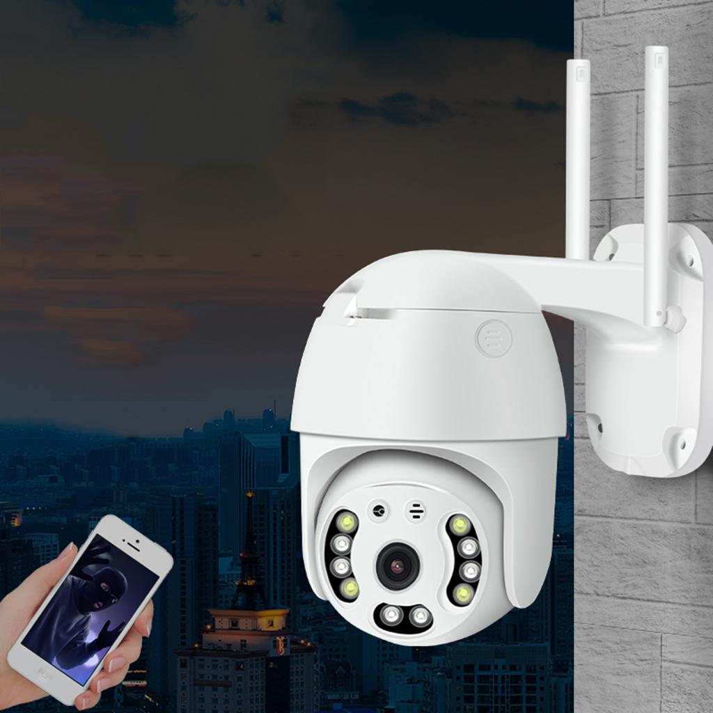 CP08-10 HD 1080P WiFi P2P PTZ IP CCTV Security Outdoor Dome Pan Tilt Surveillance Camera Cruise Video Two Way Audio Motion Detection Motion Alarm