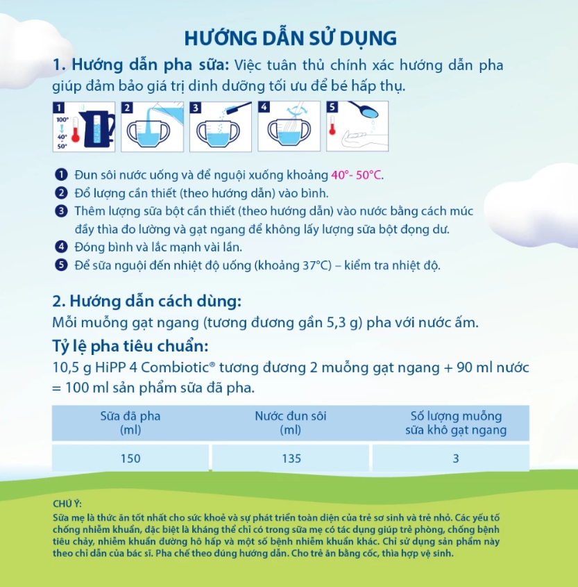 Sữa bột công thức HiPP Organic Combiotic 800g Số 02 cho bé từ 6 - 12 tháng