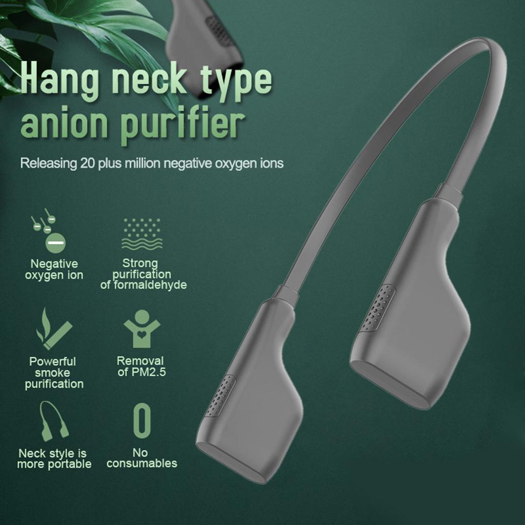 Air Purifier Personal Wearable Necklace Negative Ionizer Anion Air