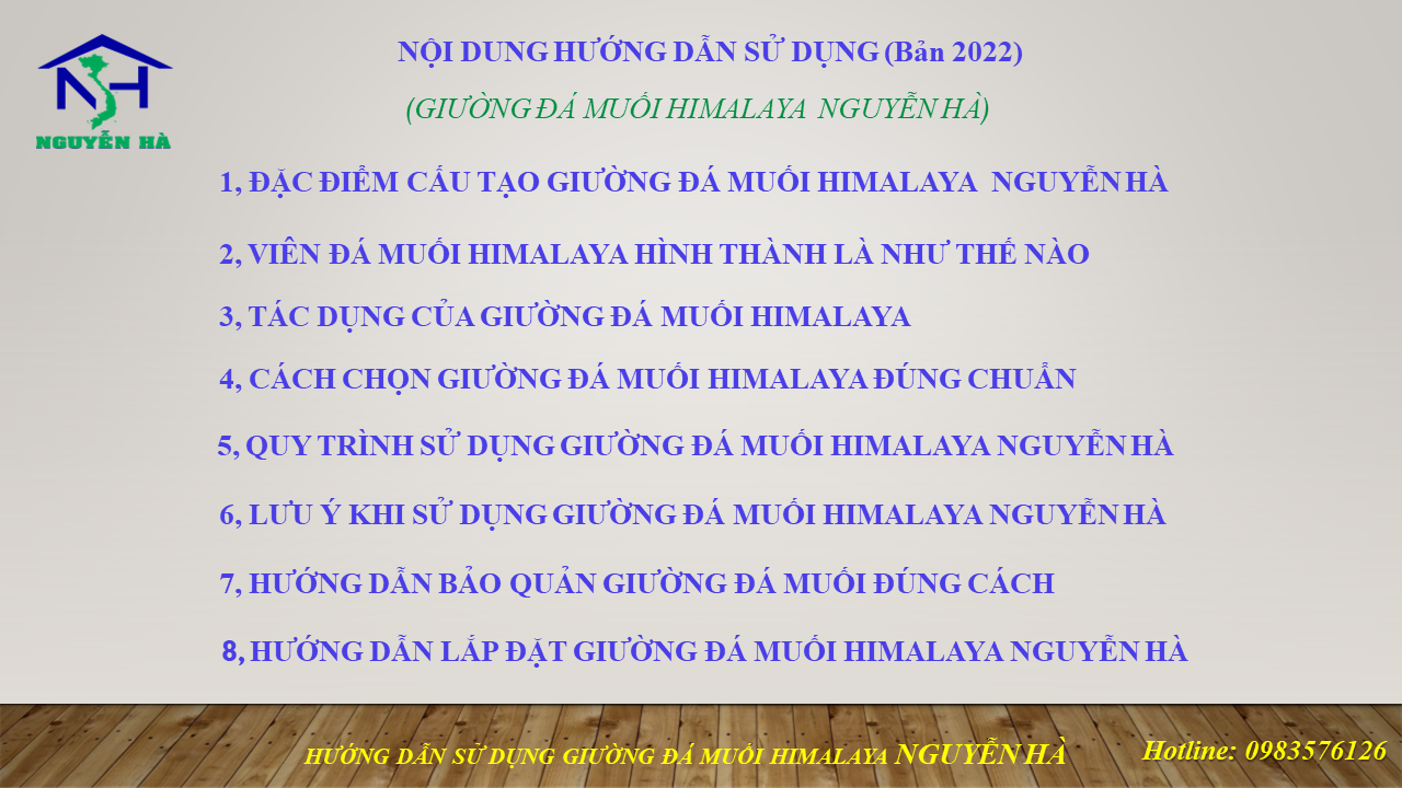 HD_Giường Đá Muối Himalaya Nguyễn Hà 21 Viên_NH-GĐM-21V