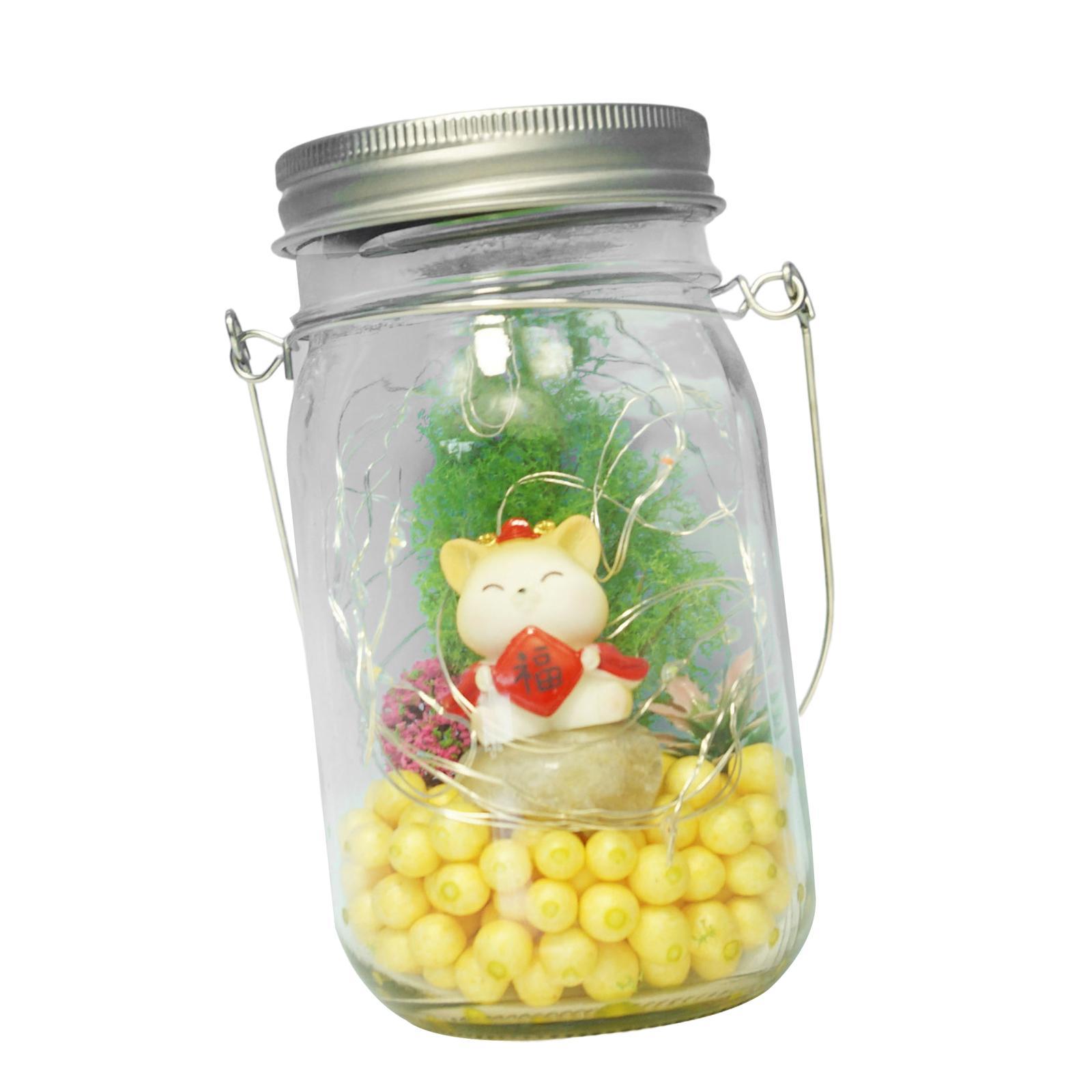 Solar Glass Jar Lights Decorative Solar Lanterns for Pathway Fence