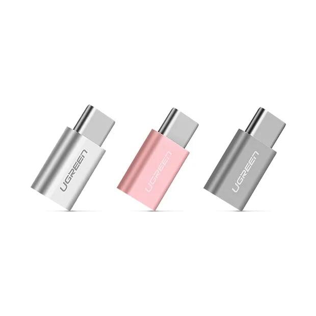 Ugreen UG30512US189TK Màu Hồng Đầu chuyển đổi TYPE C sang MICRO USB vỏ nhôm cao cấp - HÀNG CHÍNH HÃNG