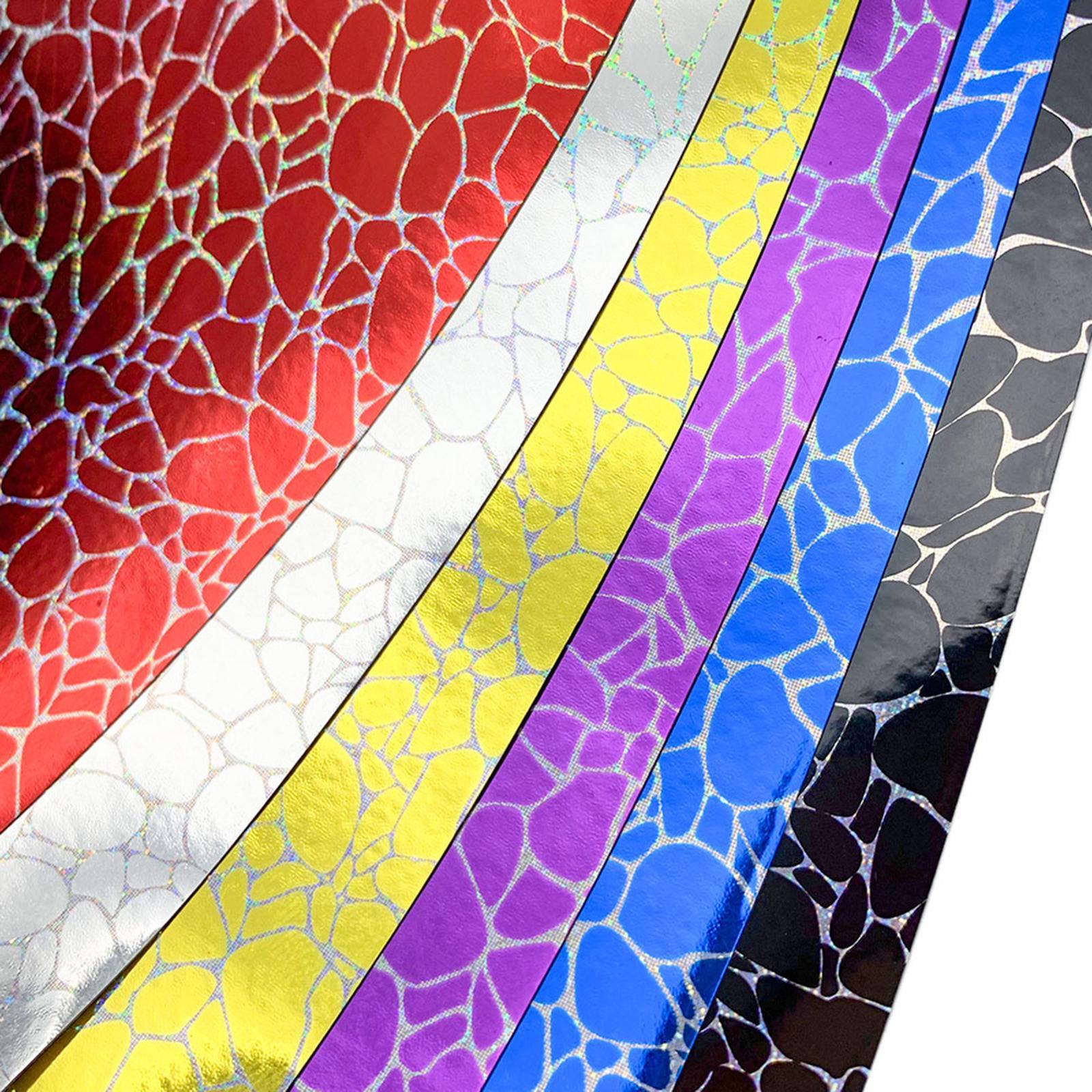 6pcs Holographic  Permanent HTV Adhesive Vinyl DIY  Letters