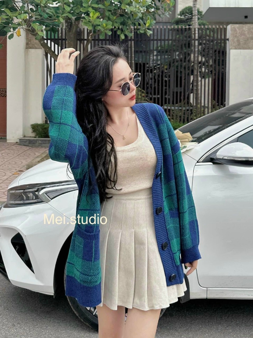 ÁO LEN KHOÁC CARO UNISEX NAM NỮ FORM RỘNG BIG SIZE CARDIGAN ÁO LẠNH DẠO PHỐ GIÁNG SINH NOEL ÁO ĐÔI ÁO CẶP