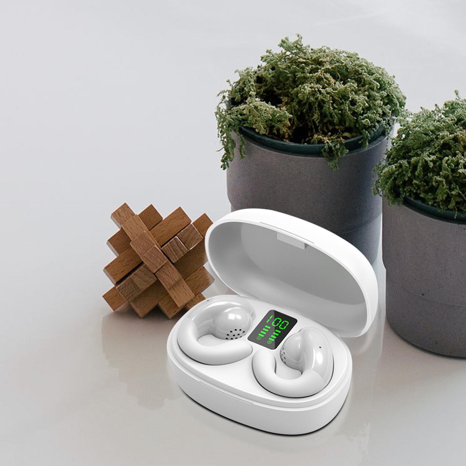 Clip Headphones V5.3 Noise Cancelling for Workout Working Computer