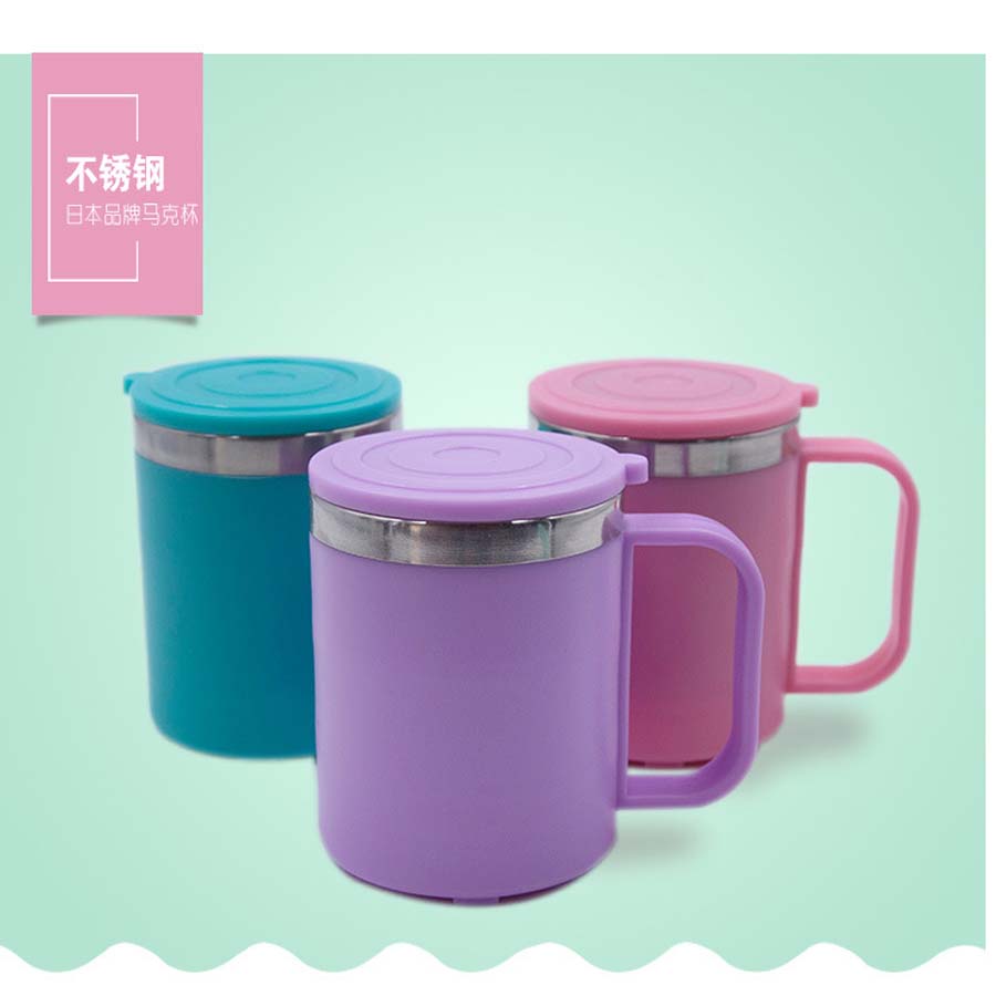 Bộ 3 cốc giữ nhiệt có quai cầm tiện lợi - Hàng nội địa Nhật