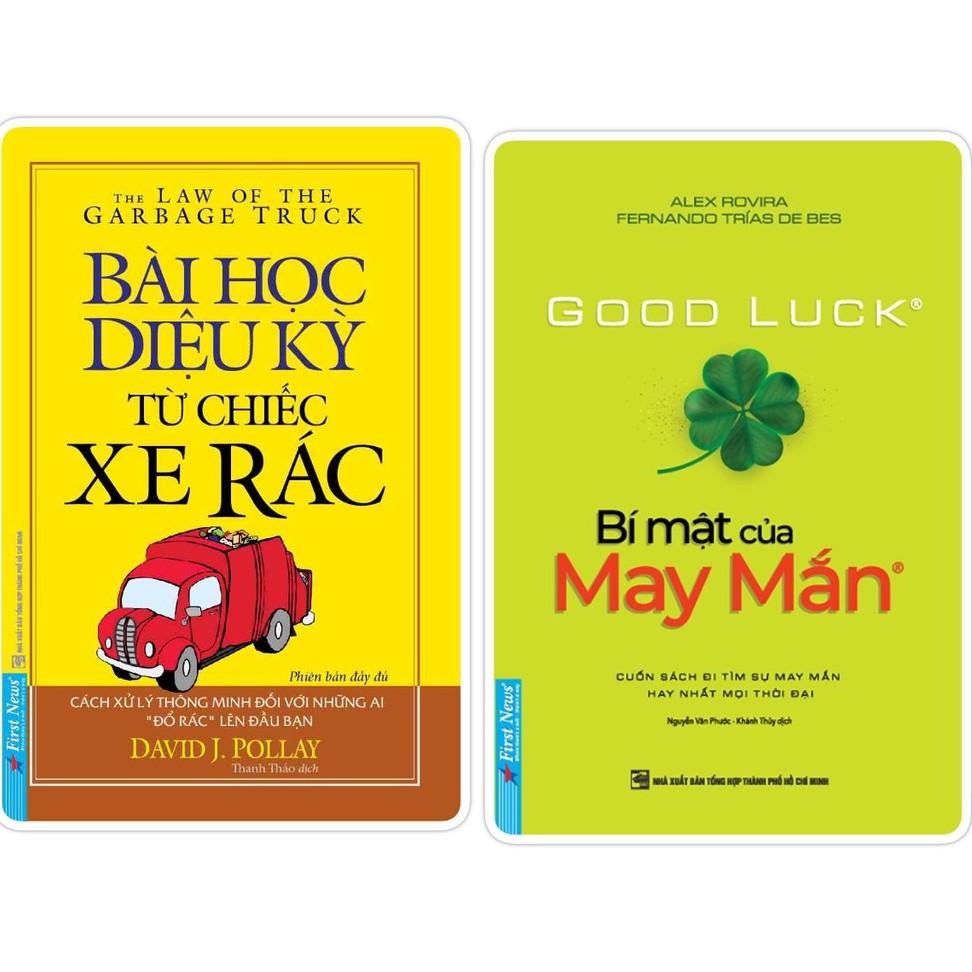 Sách - Combo Bài Học Diệu Kỳ Từ Chiếc Xe Rác (Khổ Nhỏ) + Bí Mật Của May Mắn (Khổ Nhỏ) - First News