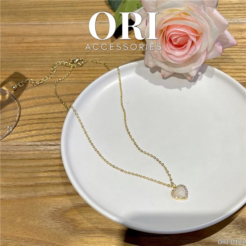 Dây chuyền nữ trái tim Lovely Heart xinh xắn thời trang ORI ACCESSORIES D103