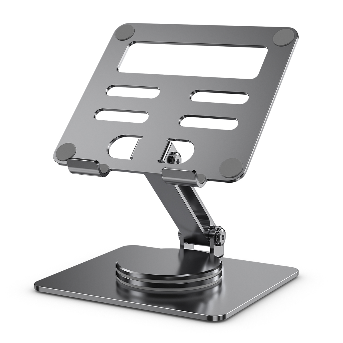 Giá Đỡ dành cho Ipad - Máy Tính Bảng - Điện ThoạI Hợp Kim Nhôm Nguyên Khối Xoay 360º - Điều chỉnh góc độ tùy thích - Miren Hàng Chính Hãng