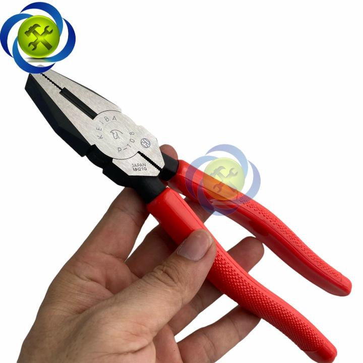 Kìm điện Keiba PH-108 Nhật Bản dài 200mm cán đỏ