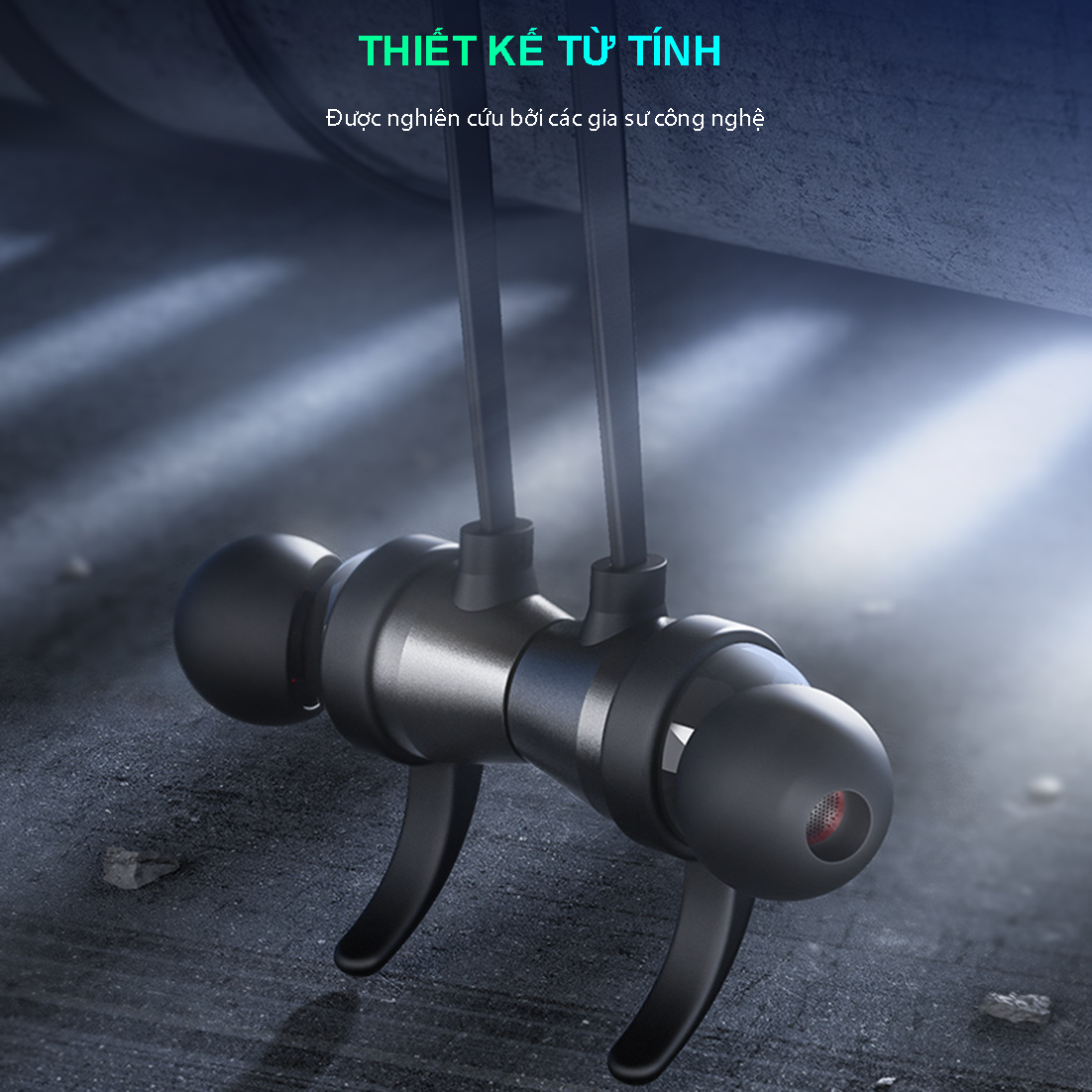 Tai nghe thể thao đeo cổ bluetooth không dây SIDOTECH N1 pin 5h âm thanh vòm thiết kế chống nước chuyên dụng chơi thể thao chạy bộ và gaming - Hàng Chính Hãng