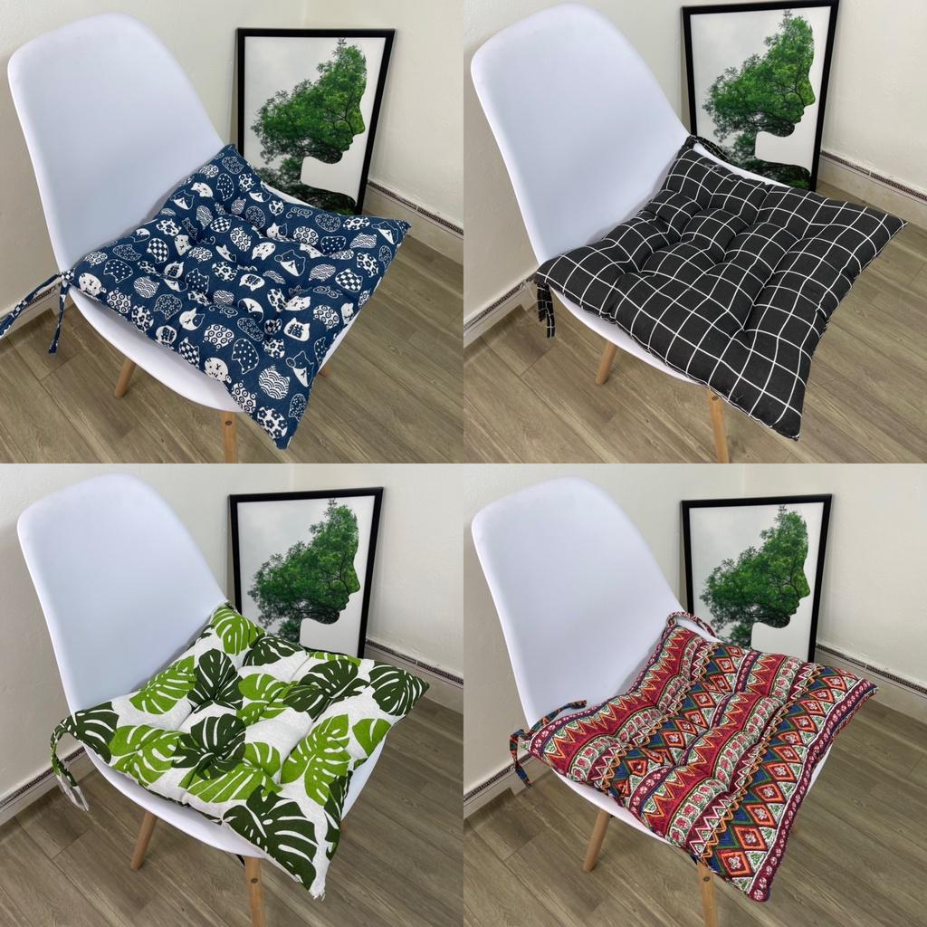 Đệm Ngồi Bệt, Đệm Lót Ghế M2T Bedding Bông Mềm Êm Ái Vải Canvas Kích Thước 40x40cm