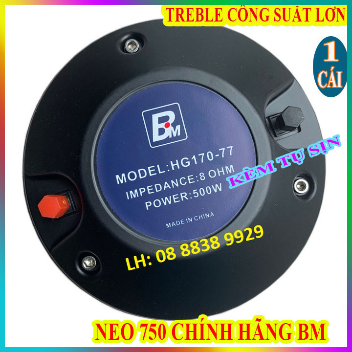 CỦ KÈN SÂN KHẤU BM 750 CAO CẤP HÀNG NHẬP KHẨU TỪ 170 COIL 75 - GIÁ 1 LOA