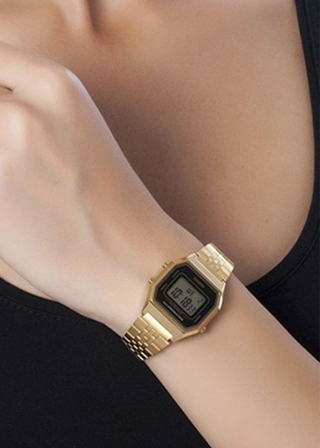 ĐỒNG HỒ CASIO LA680WGA-1DF Gold - Dây kim loại