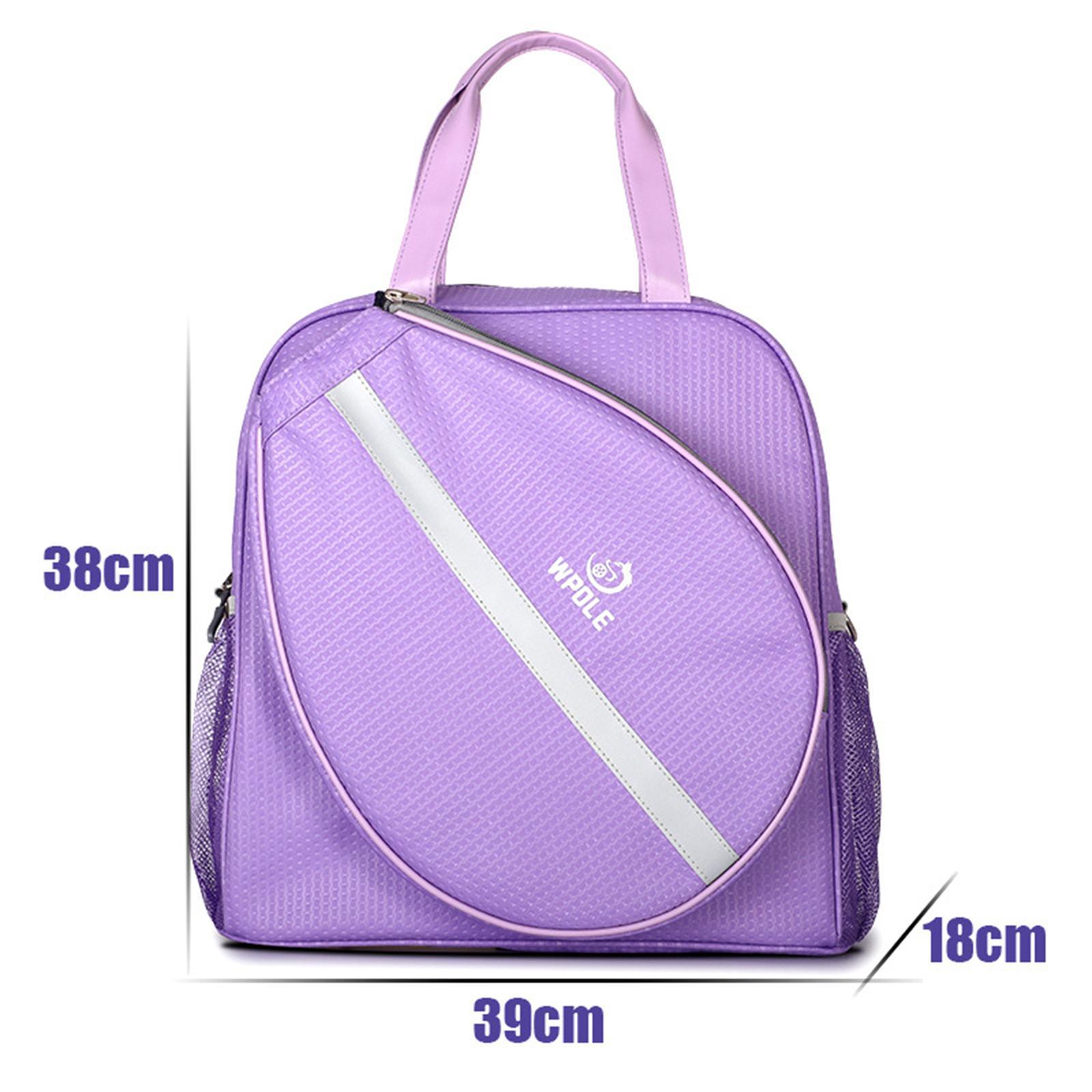 Badminton Bag Carrying Badminton Tennis Shoulder Bag Zipper Large Racket Bag