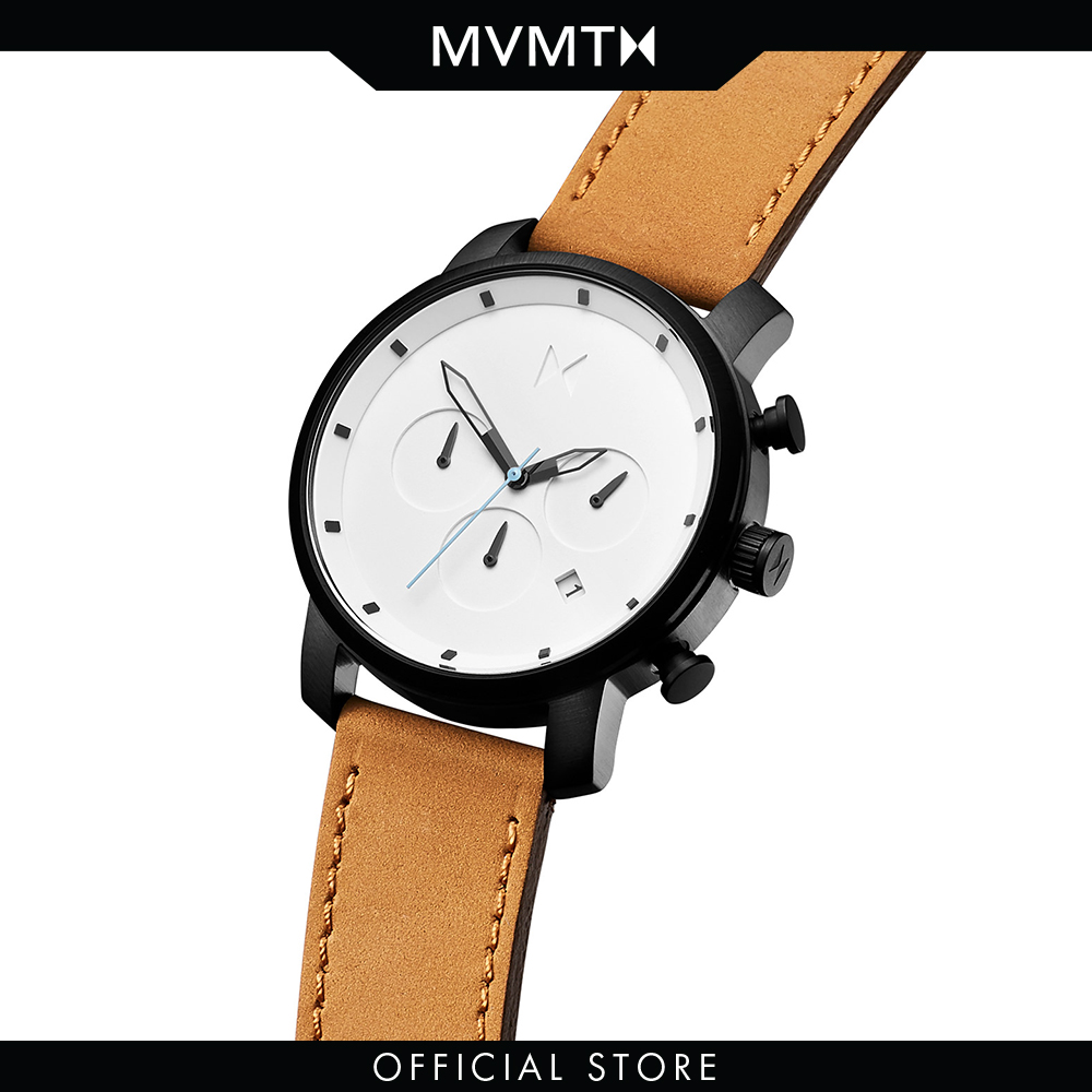 Đồng hồ Nam MVMT dây da 40mm - Chrono 40 D-MC02-WBTL