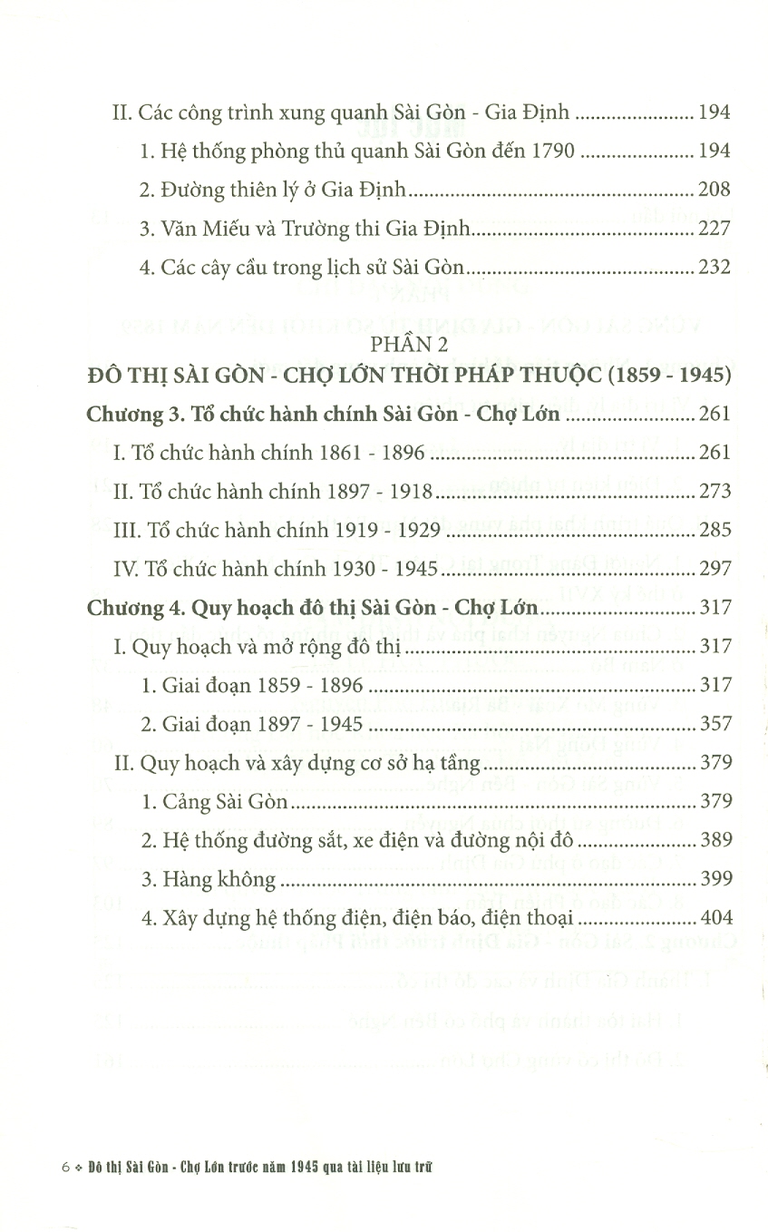 ĐÔ THỊ SÀI GÒN CHỢ LỚN TRƯỚC NĂM 1945 - QUA TÀI LIỆU LƯU TRỮ