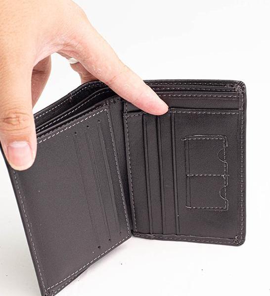 Ví nam da bò thật VD012D tiện lợi tinh tế - DA BÒ 100%