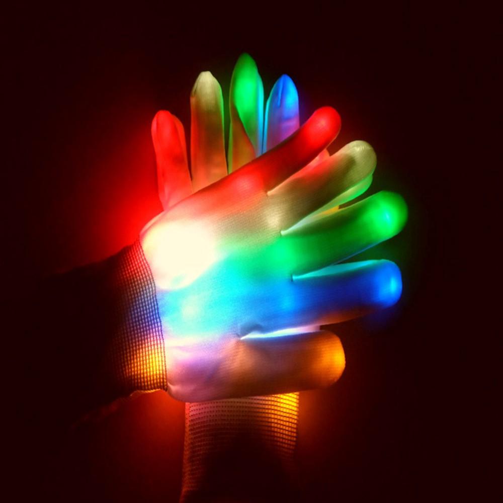 găng tay xương anime phát sáng-bao tay tay phát sáng đèn LED lấp lánh 1/hai bao tay Tay Đèn Led Phát Sáng Độc