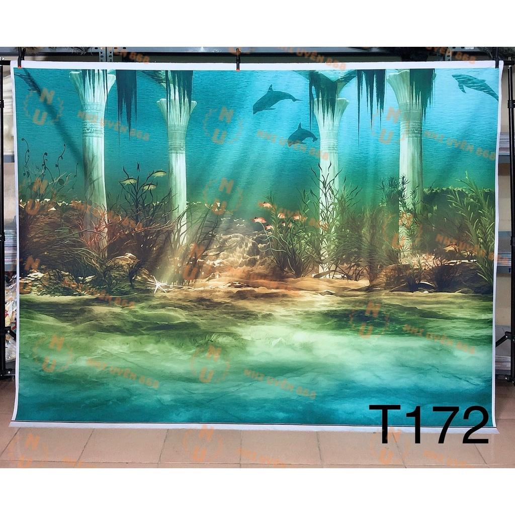 Tranh vải decor / Thảm vải treo tường / Thảm vải chụp ảnh chủ đề cảnh biển