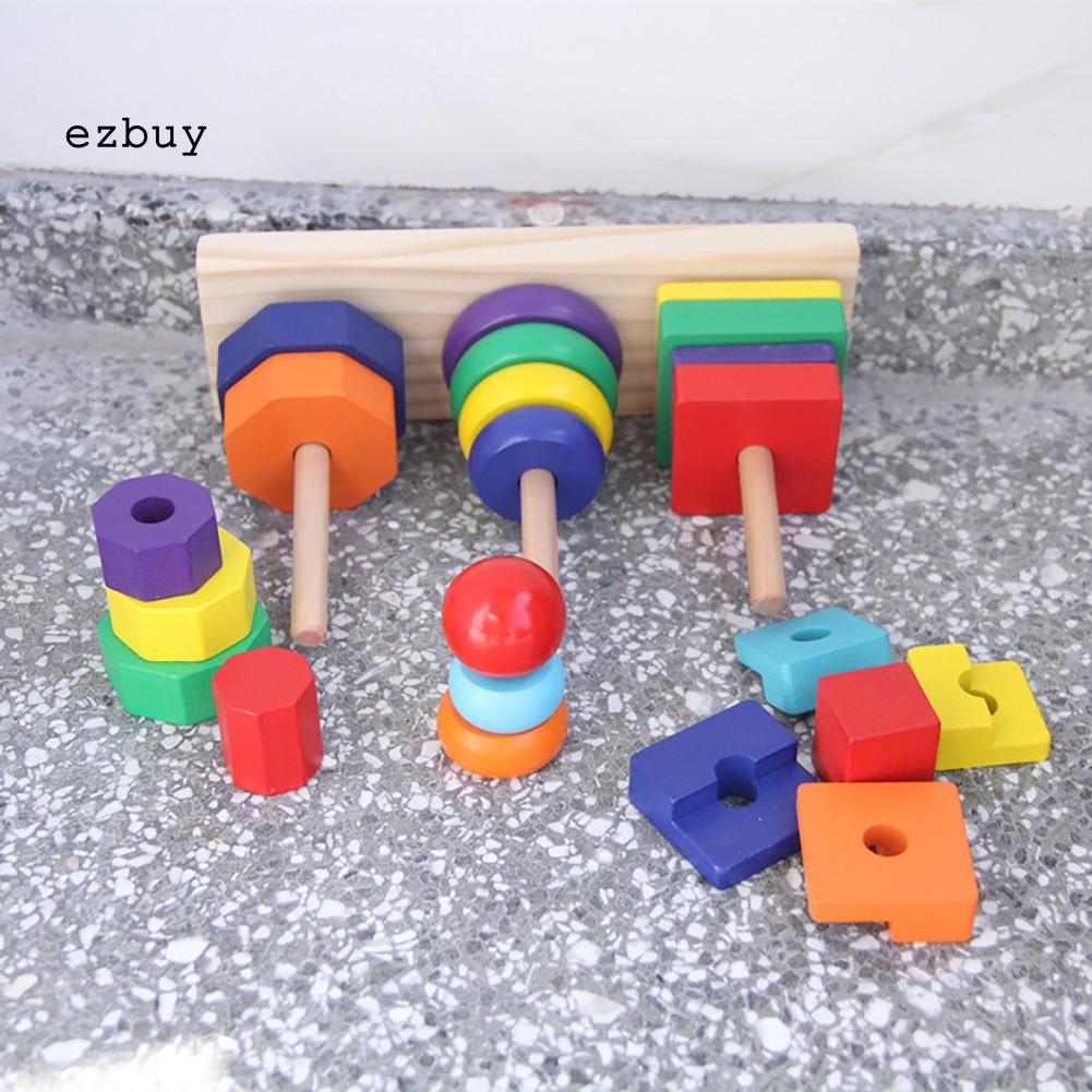 Bộ Đồ Chơi Hình Học Bằng Gỗ Cho Bé