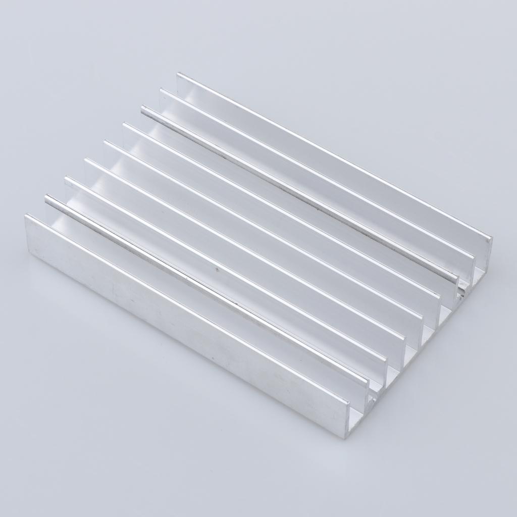 Aluminum CPU Sink Cooling Fin Cooler Fan Radiator Pad Kit 100x65.5x15mm