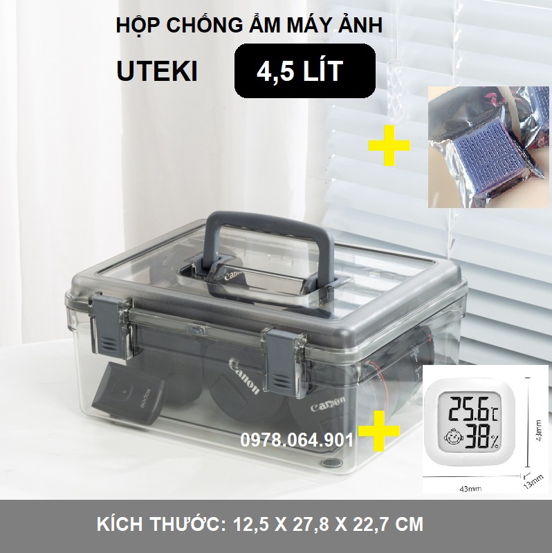Hộp chống ẩm máy ảnh chuyên dụng Uteki dung tích 4.5 lít