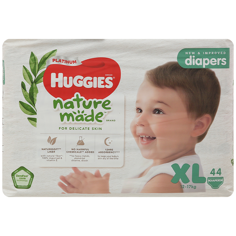 Tã dán siêu cao cấp Huggies size XL 44 miếng (từ 12 - 17 kg)