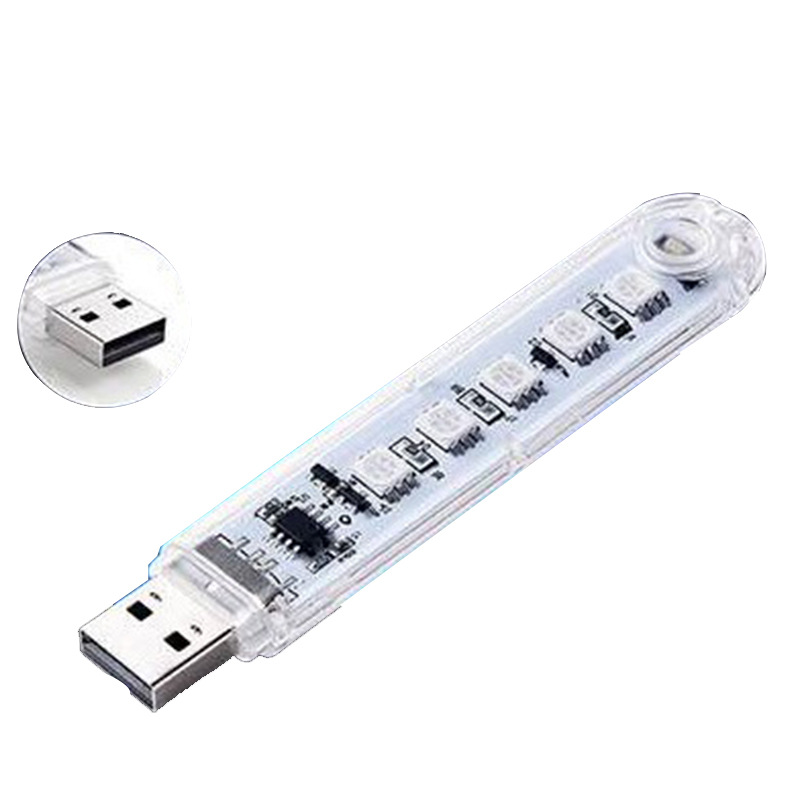 Bộ 2 Thanh Đèn LED RGB 7 Màu Siêu Sáng, Nhiều Chế Độ Chớp