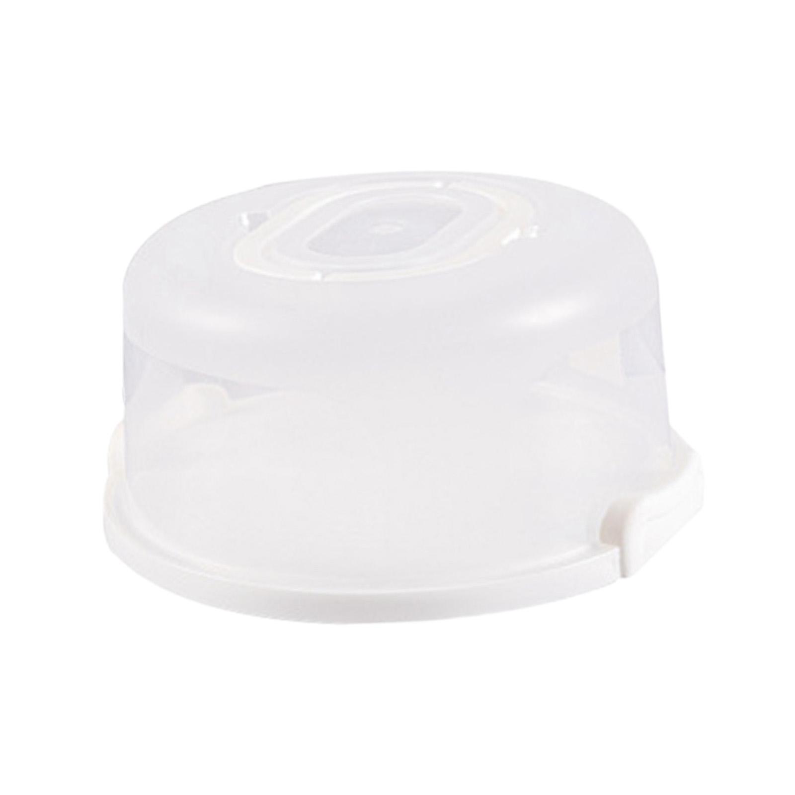 Portable Round Cake Carrier Transparent Cupcake Delivery Box for Dessert