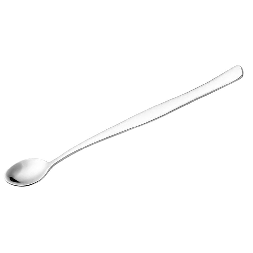 Stainless Steel Long Handle Spoon Mixing Stirring Bar Flatware Tableware