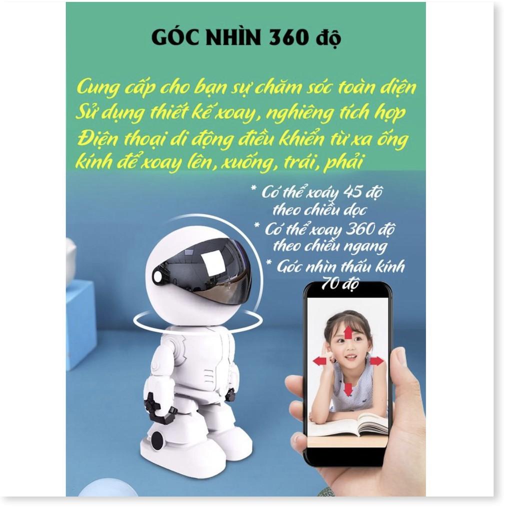 ️ Camera đàm thoại 2 chiều với Smartphone wifi mô hình Robot 1080p