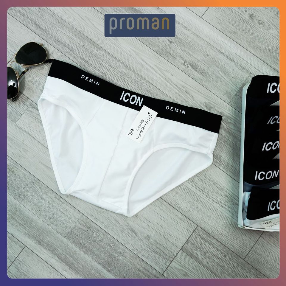 Quần Lót Nam thun lạnh tam giác ICON co dãn 4 chiều thoáng mát, quần sịp nam thám hút mồ hôi SIC01 - PROMAN