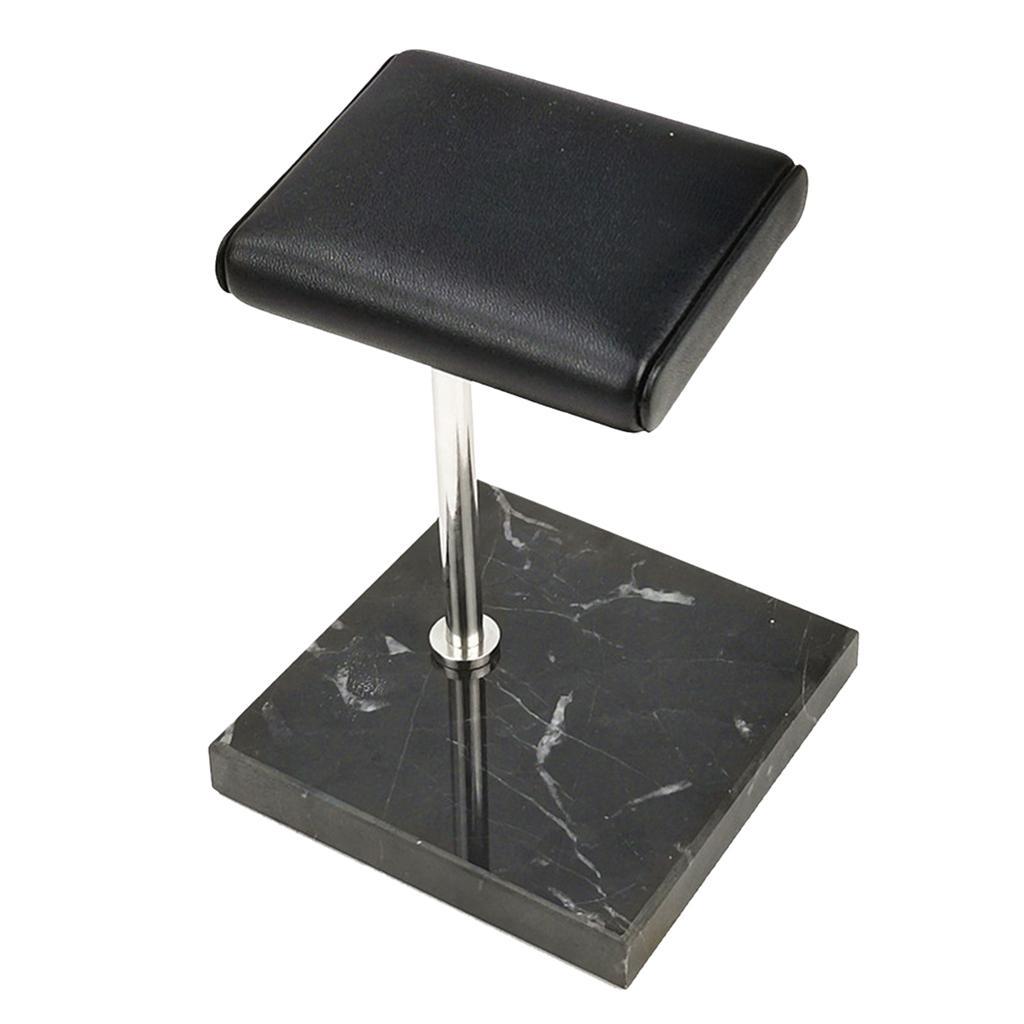 Black And White Marble And PU Watch Stand For Display