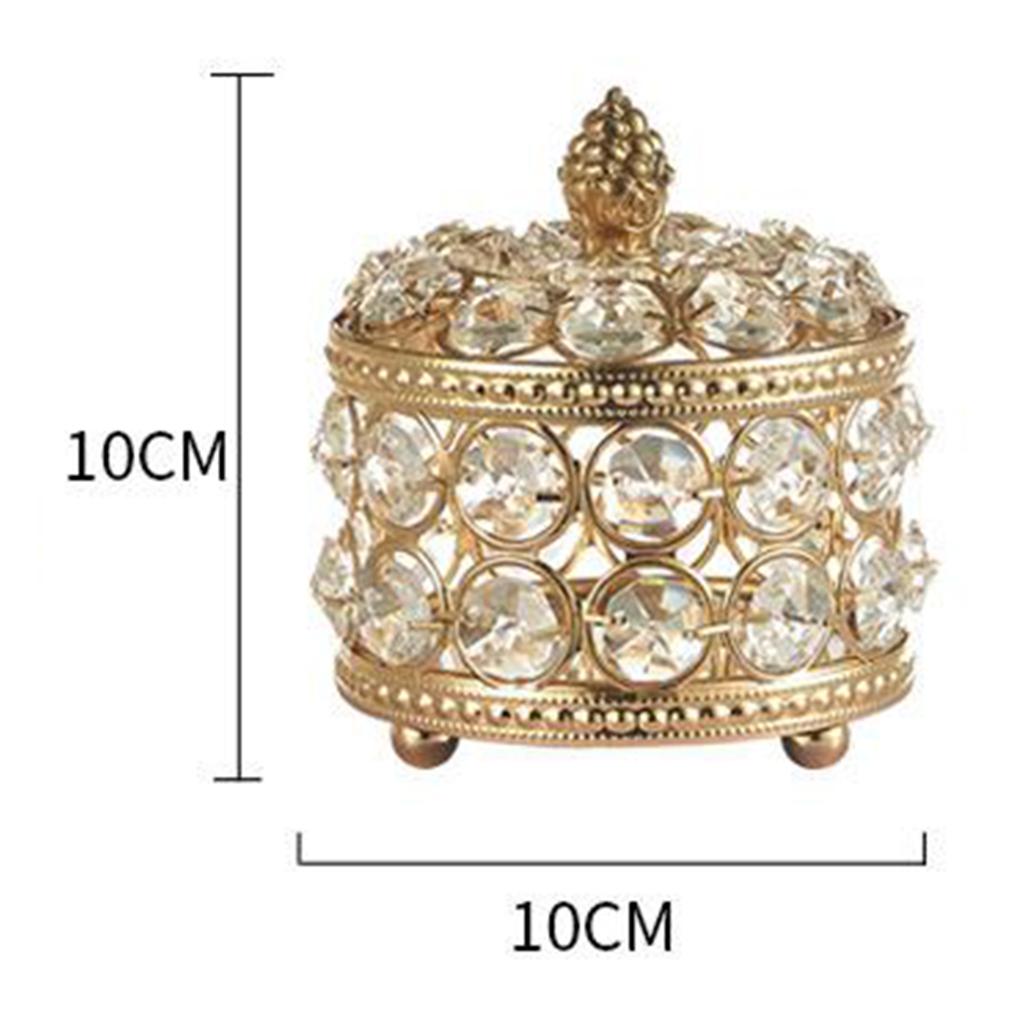 2xVintage Case Beauty Box Make up Jewelry Cosmetic Nail Storage Box 10x10cm