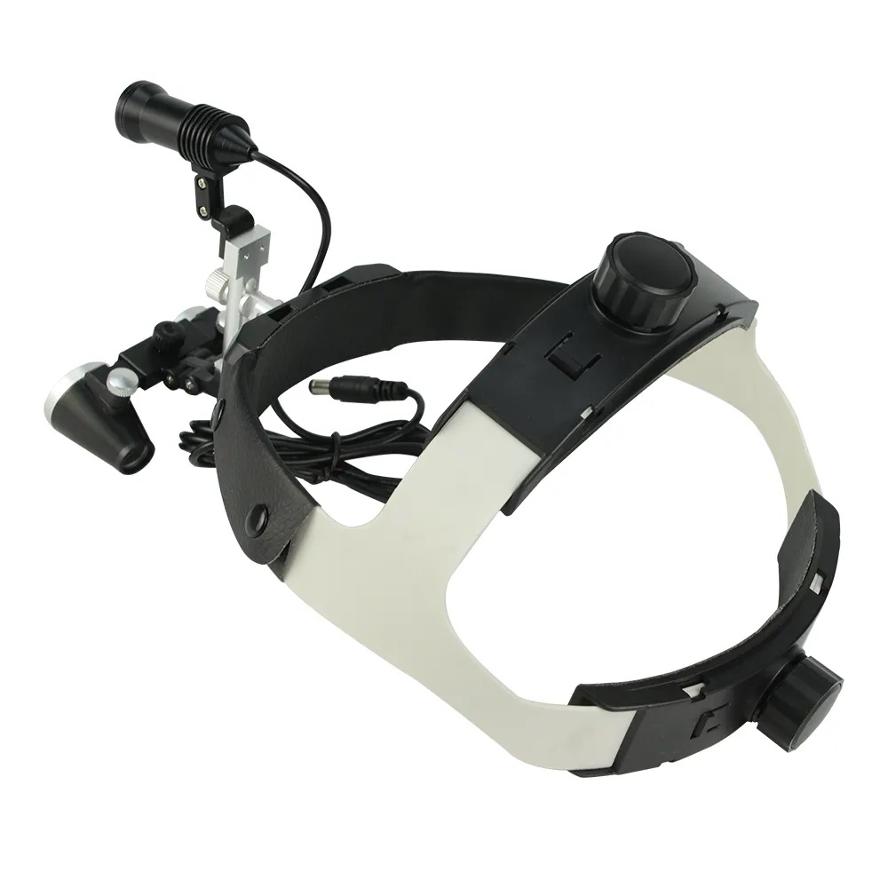 Kính lúp nha khoa phẫu thuật có đèn, choàng đầu TERINO R00-3D (dùng cho nha sỹ, phẫu thuật) - Hàng chính hãng