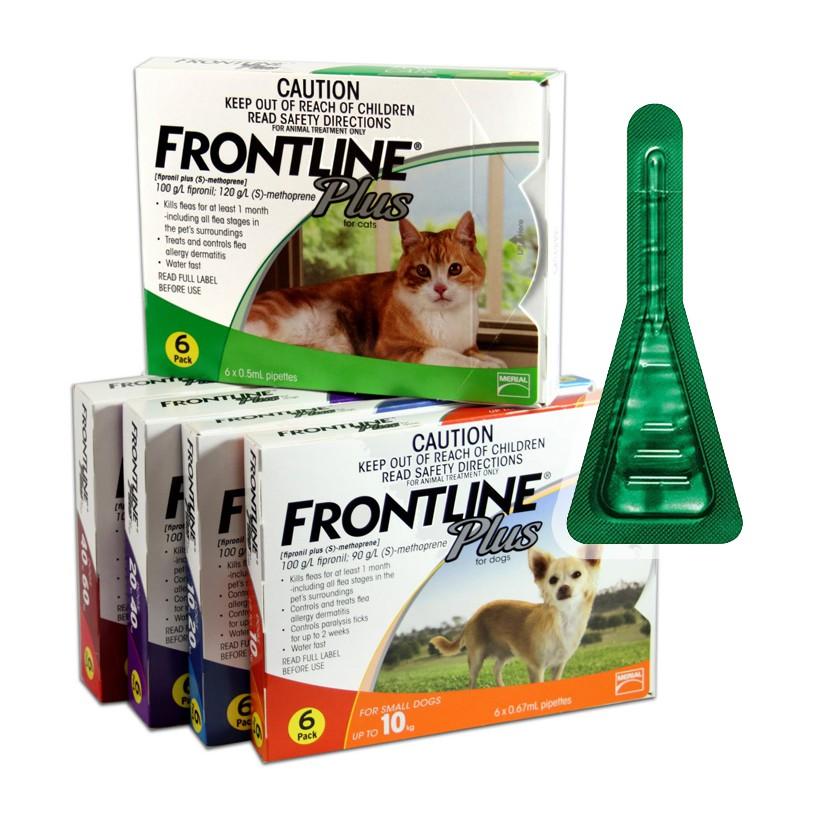 Thuốc trị ve rận nhỏ gáy Frontline Plus cho chó