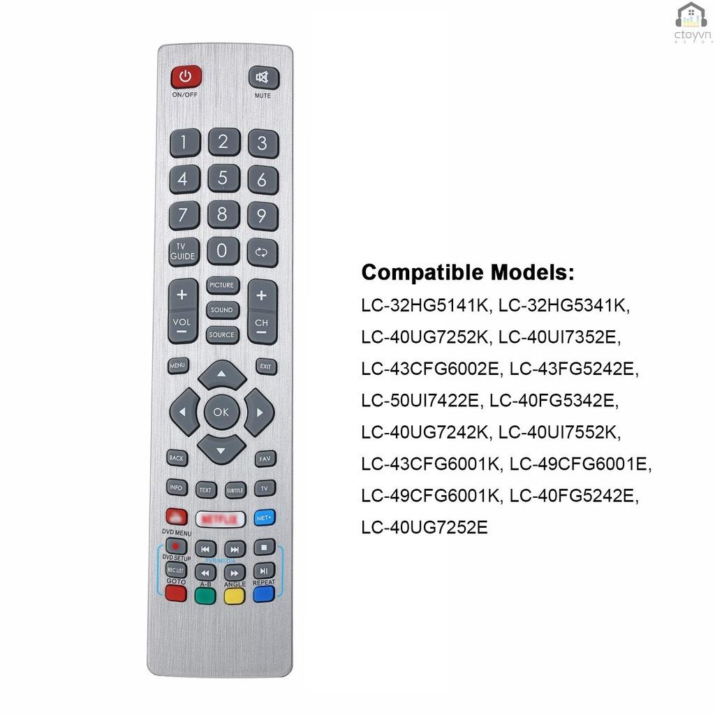Điều khiển từ xa thay thế dễ dàng mang theo cho Sharp Aquos 3D