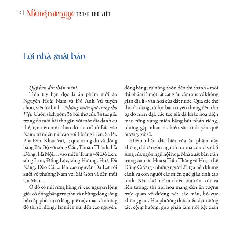 Sách - Những miền quê trong thơ Việt ( Nguyễn Hoài Nam - Đỗ Anh Vũ)