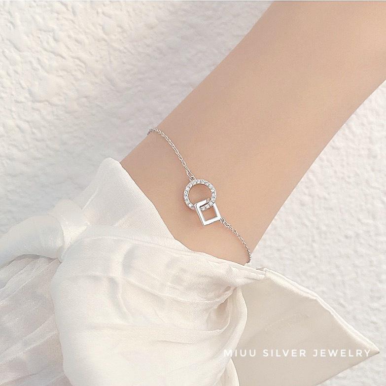 Vòng tay bạc Miuu Silver, lắc tay nữ Destiny